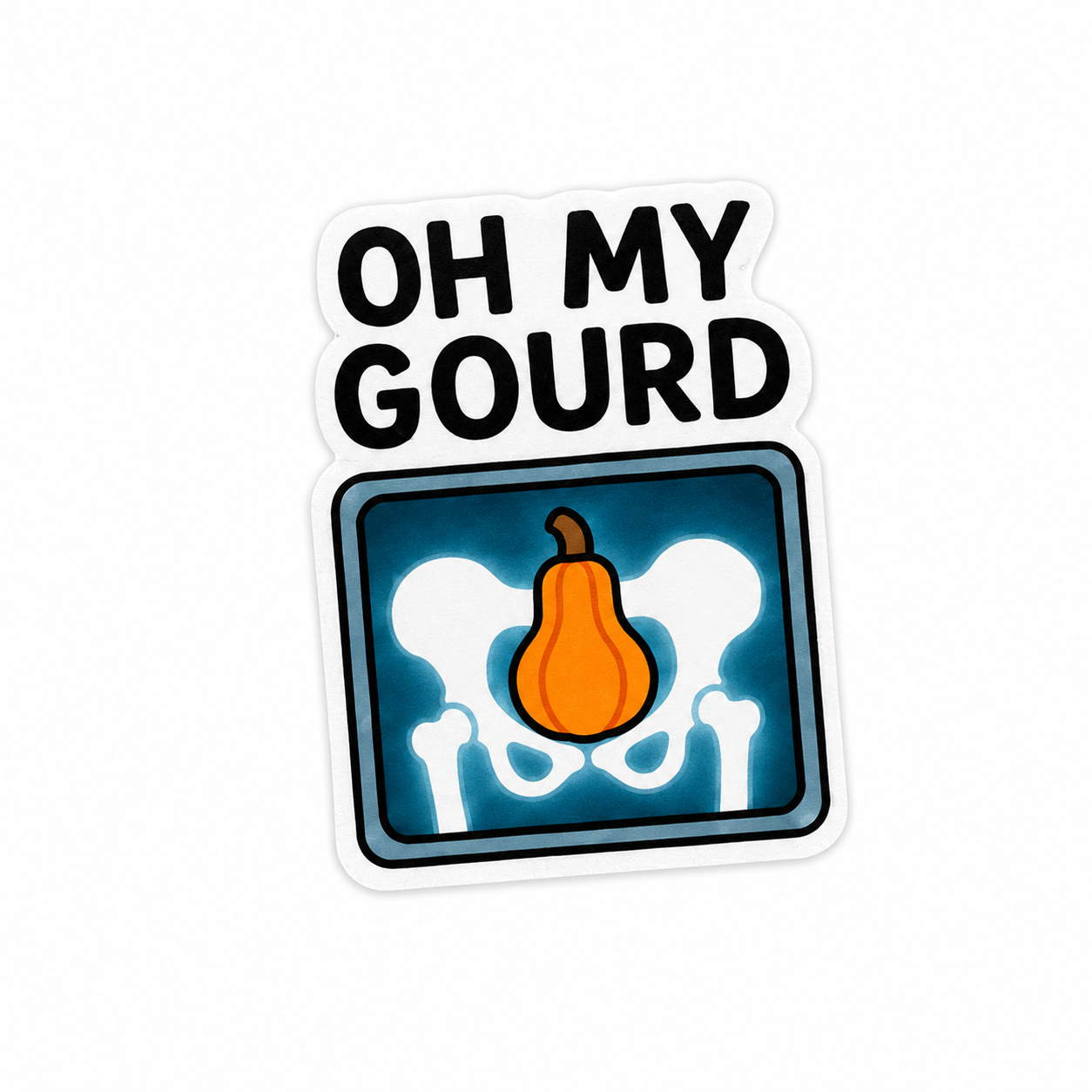 Oh My Gourd X-Ray | Plastic Add-On - BadgeSmith