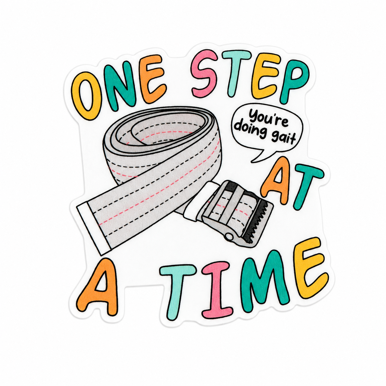 One Step At A Time | Plastic Add-On - BadgeSmith