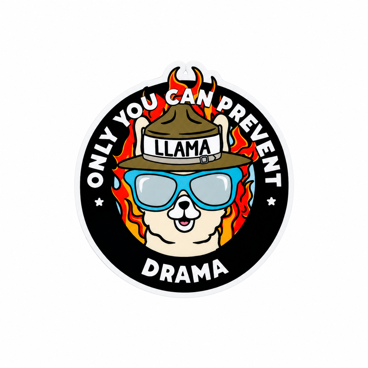 Only You Can Prevent Drama | Plastic Add-On - BadgeSmith