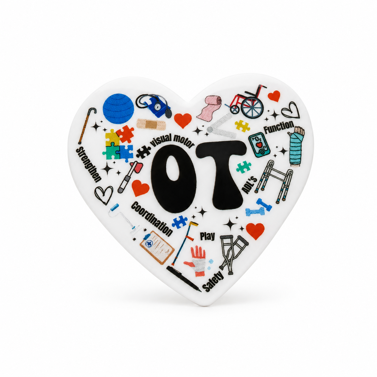 OT Occupational Therapy | Plastic Add-On - BadgeSmith