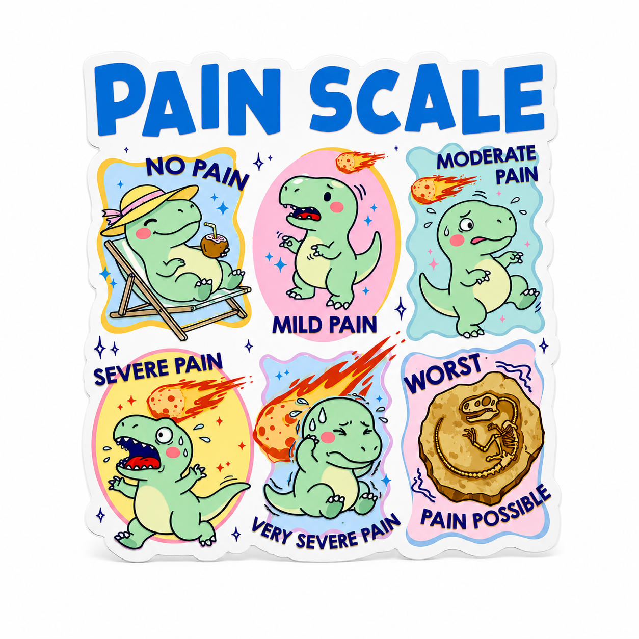 Pain Scale | Plastic Add-On - BadgeSmith