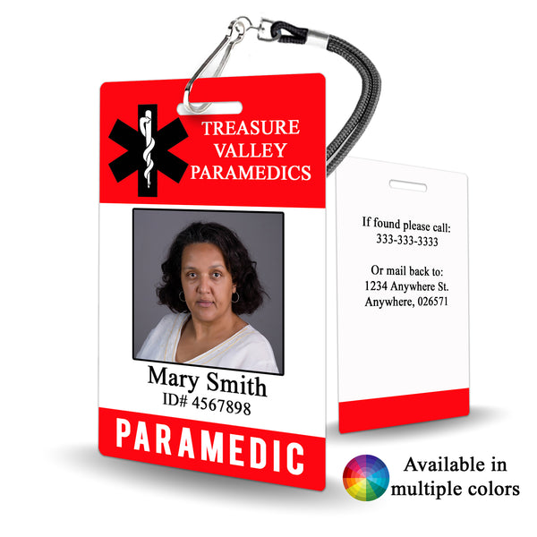 Paramedic ID Badge - BadgeSmith