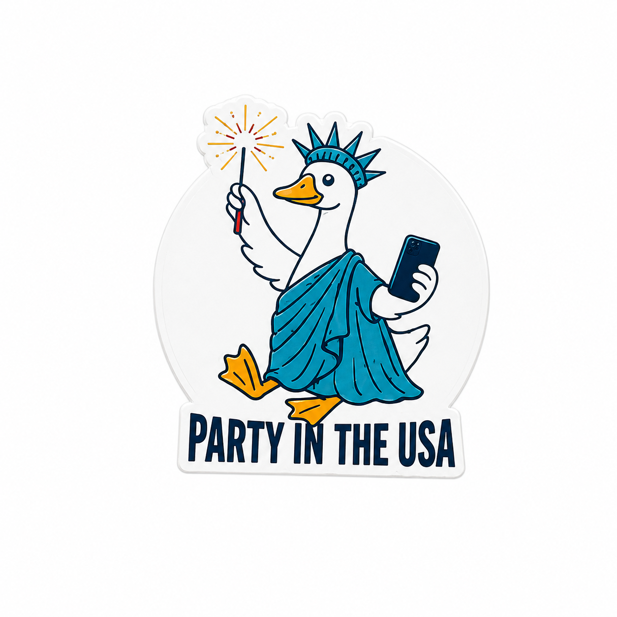 Party in the USA | Plastic Add-On - BadgeSmith