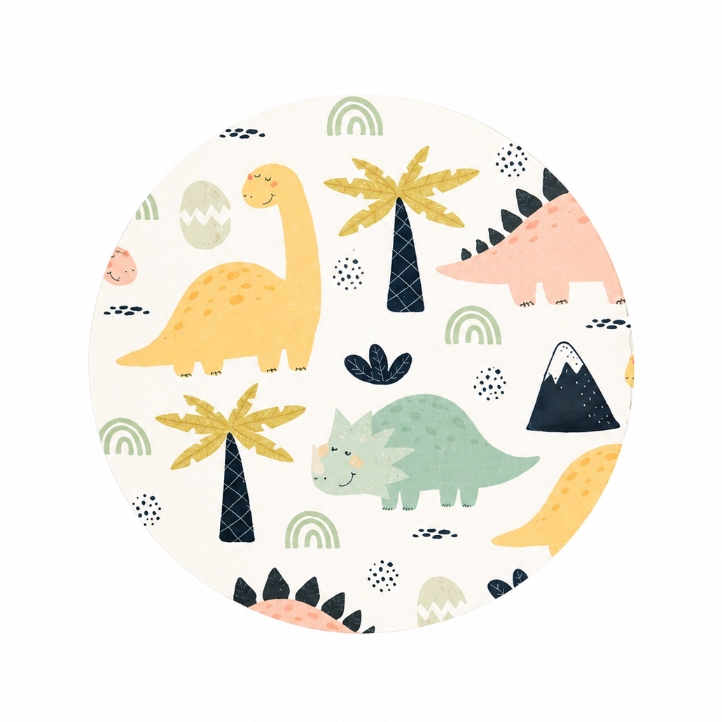 Pastel Dinosaurs | Hard Board Add-On - BadgeSmith
