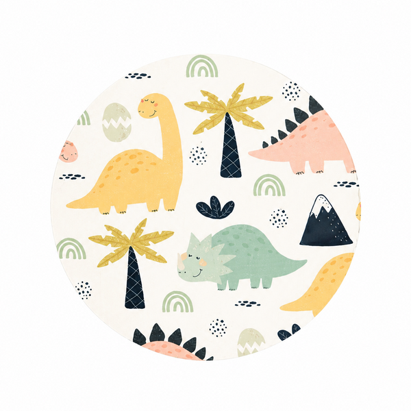 Pastel Dinosaurs | Hard Board Add-On - BadgeSmith