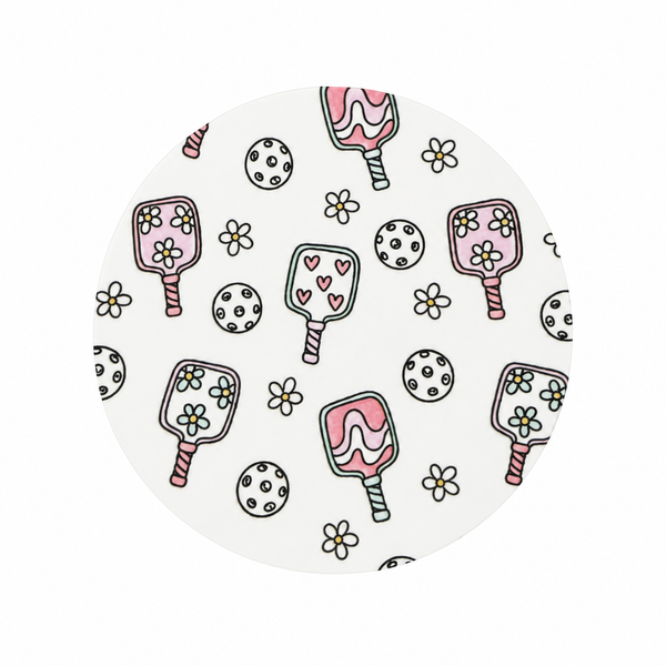 Pastel Pickleball | Hard Board Add-On - BadgeSmith