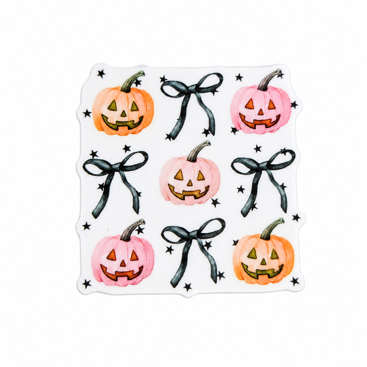 Pumpkins and Bows | Plastic Add-On - BadgeSmith