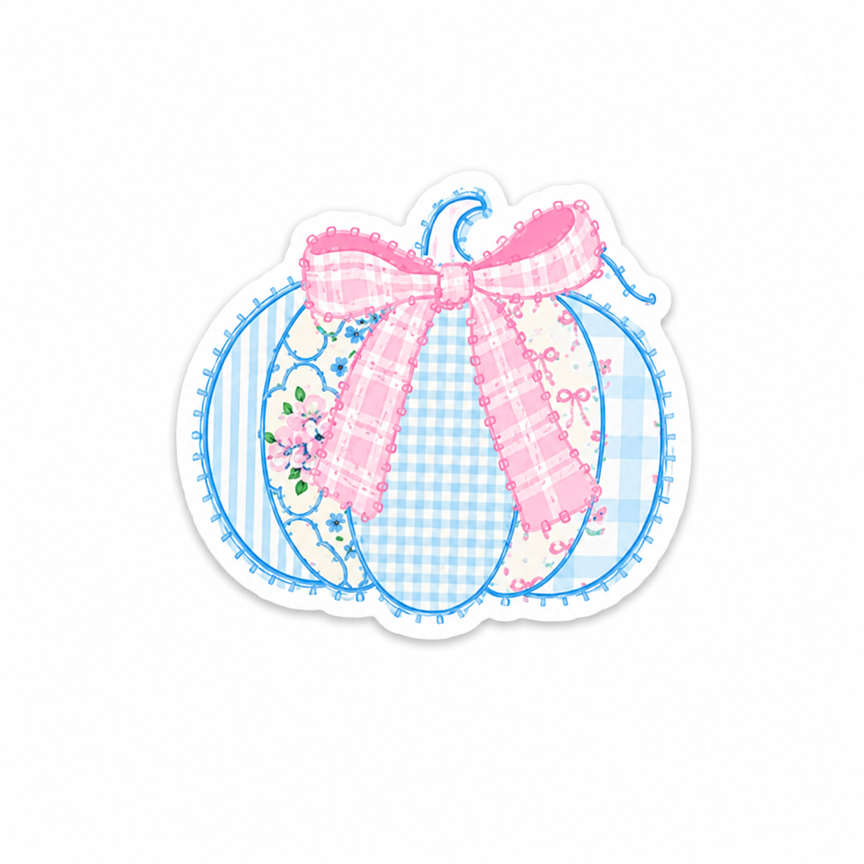Quilt Pumpkin | Plastic Add-On - BadgeSmith