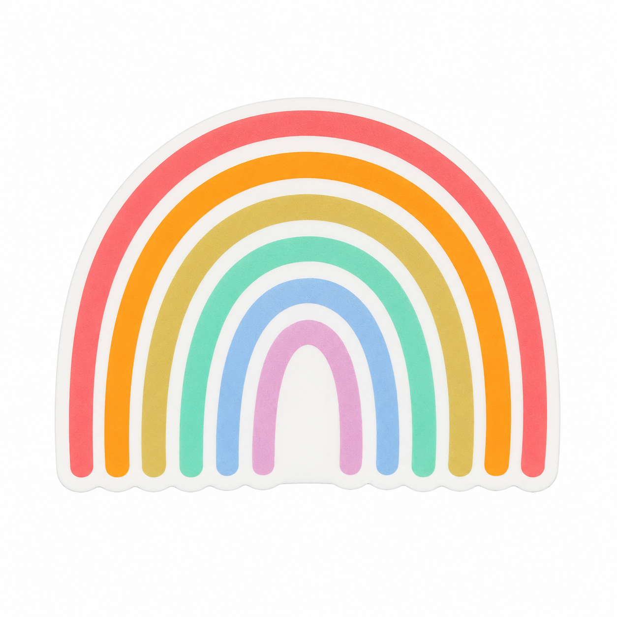 Pastel Rainbow | Plastic Add-On - BadgeSmith