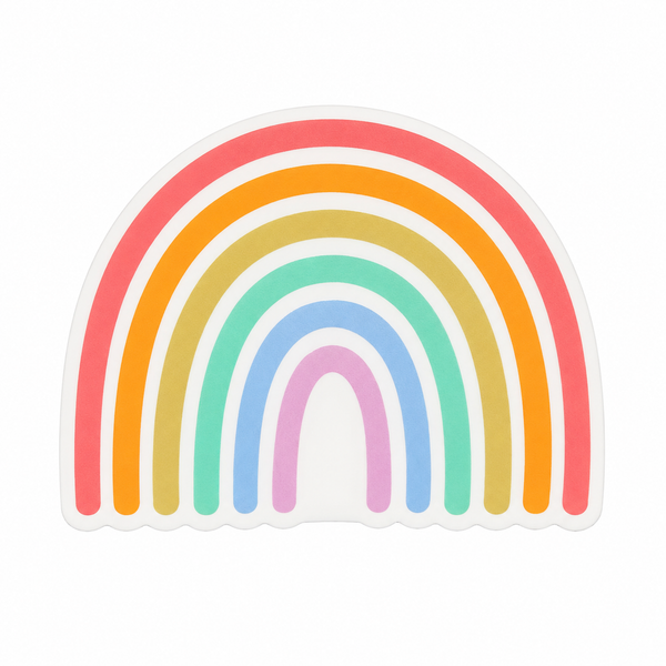 Pastel Rainbow | Plastic Add-On - BadgeSmith