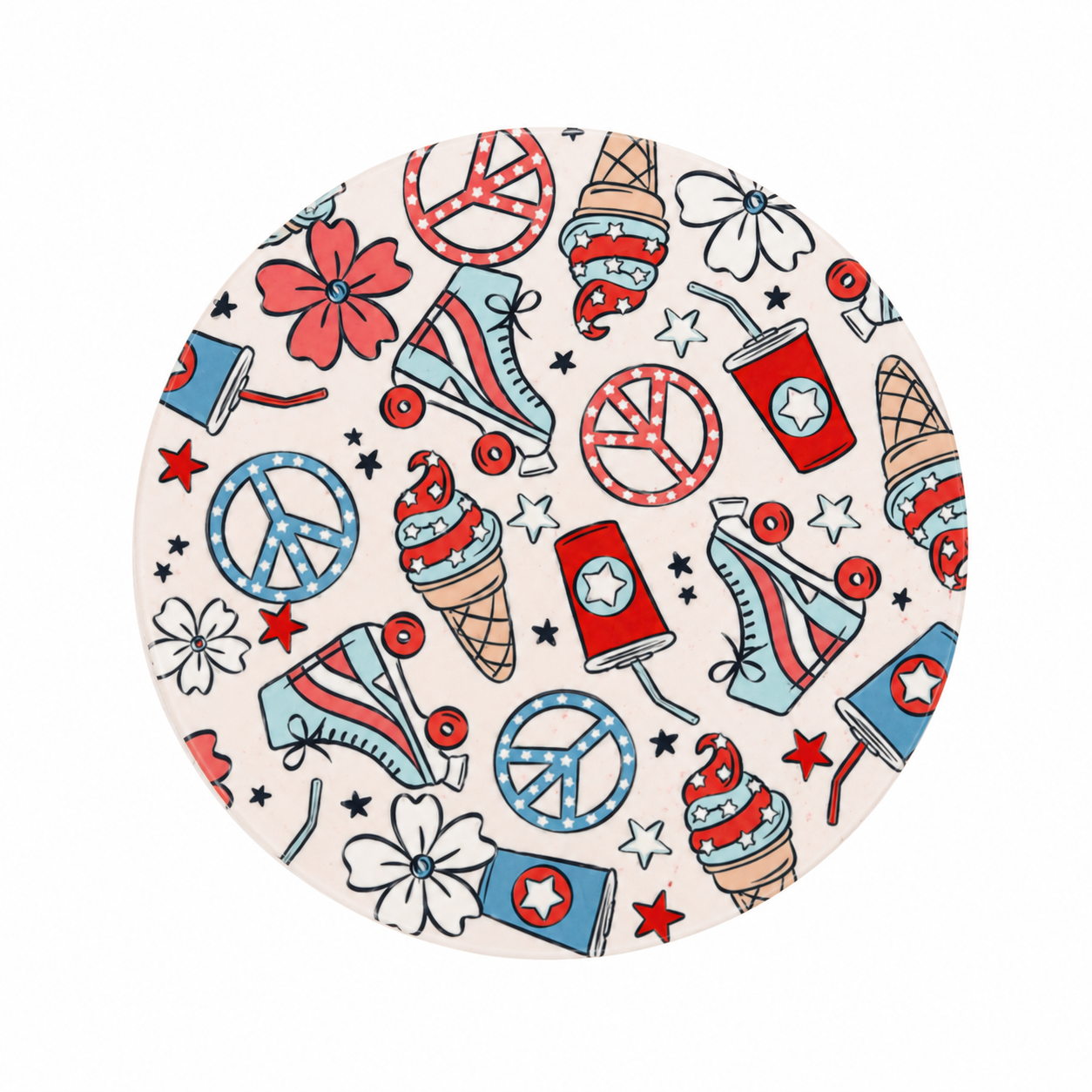 Patriotic Summer | Hard Board Add-On - BadgeSmith