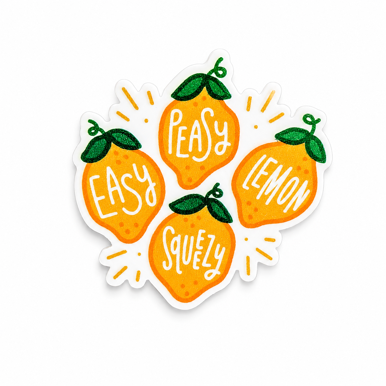 Peasy Easy Lemon Squeezy | Plastic Add-On - BadgeSmith