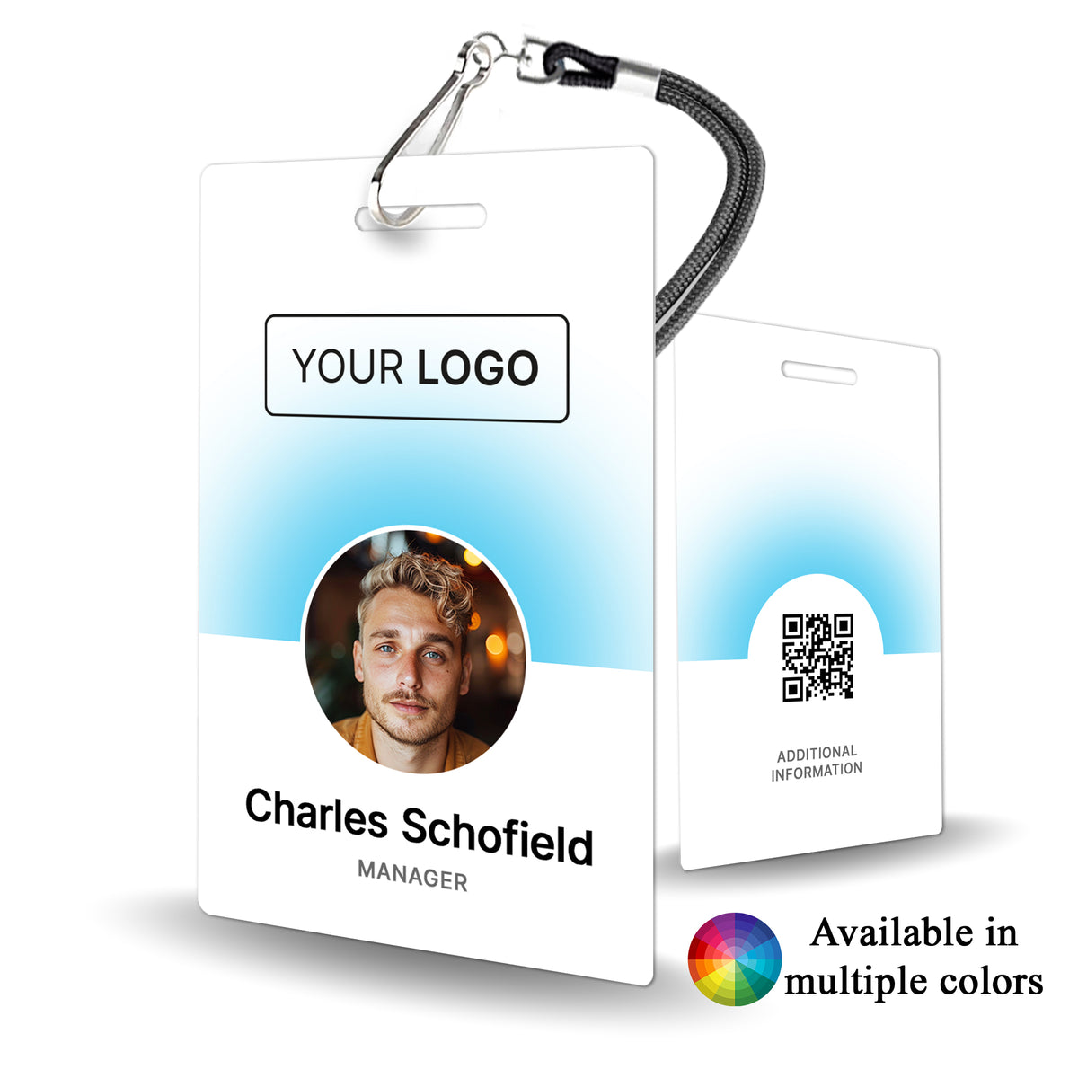 Personalized Corporate ID Badge - Custom Employee Identification Card ...