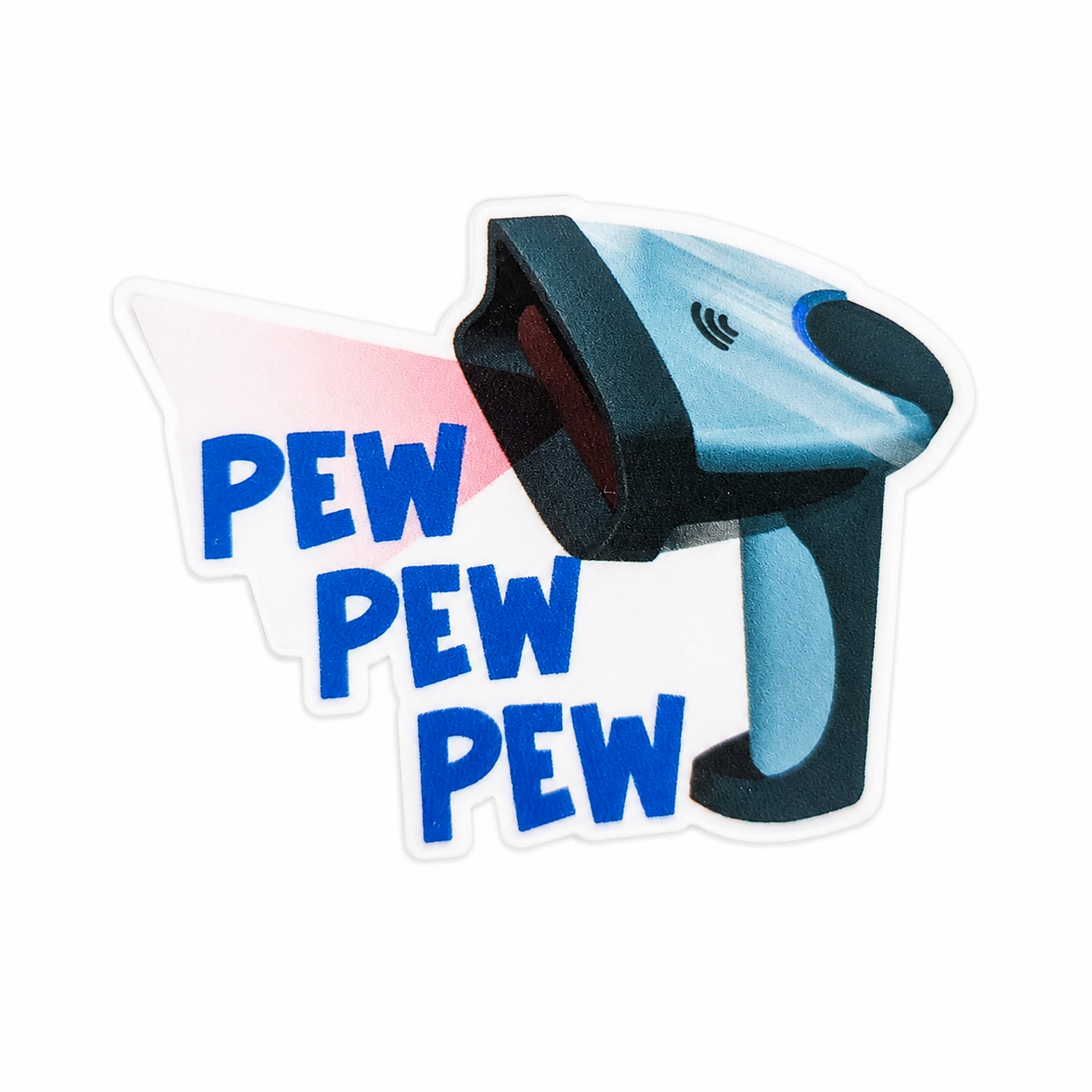 Pew Pew Pew Scanner | Plastic Add-On - BadgeSmith
