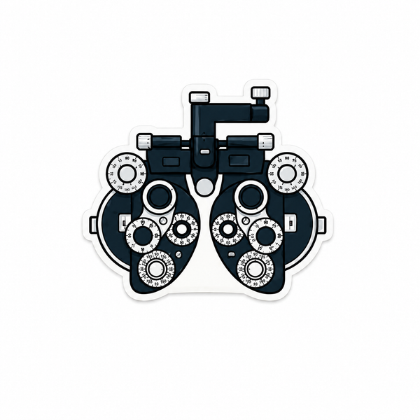 Phoropter Eye Exam | Plastic Add-On - BadgeSmith