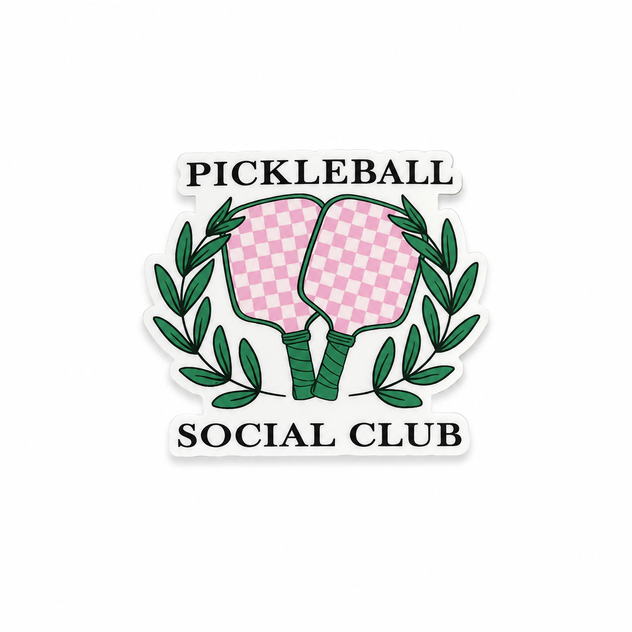 Pickleball Social Club | Plastic Add-On - BadgeSmith