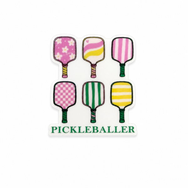 Pickleballer Pastel Paddle | Plastic Add-On - BadgeSmith