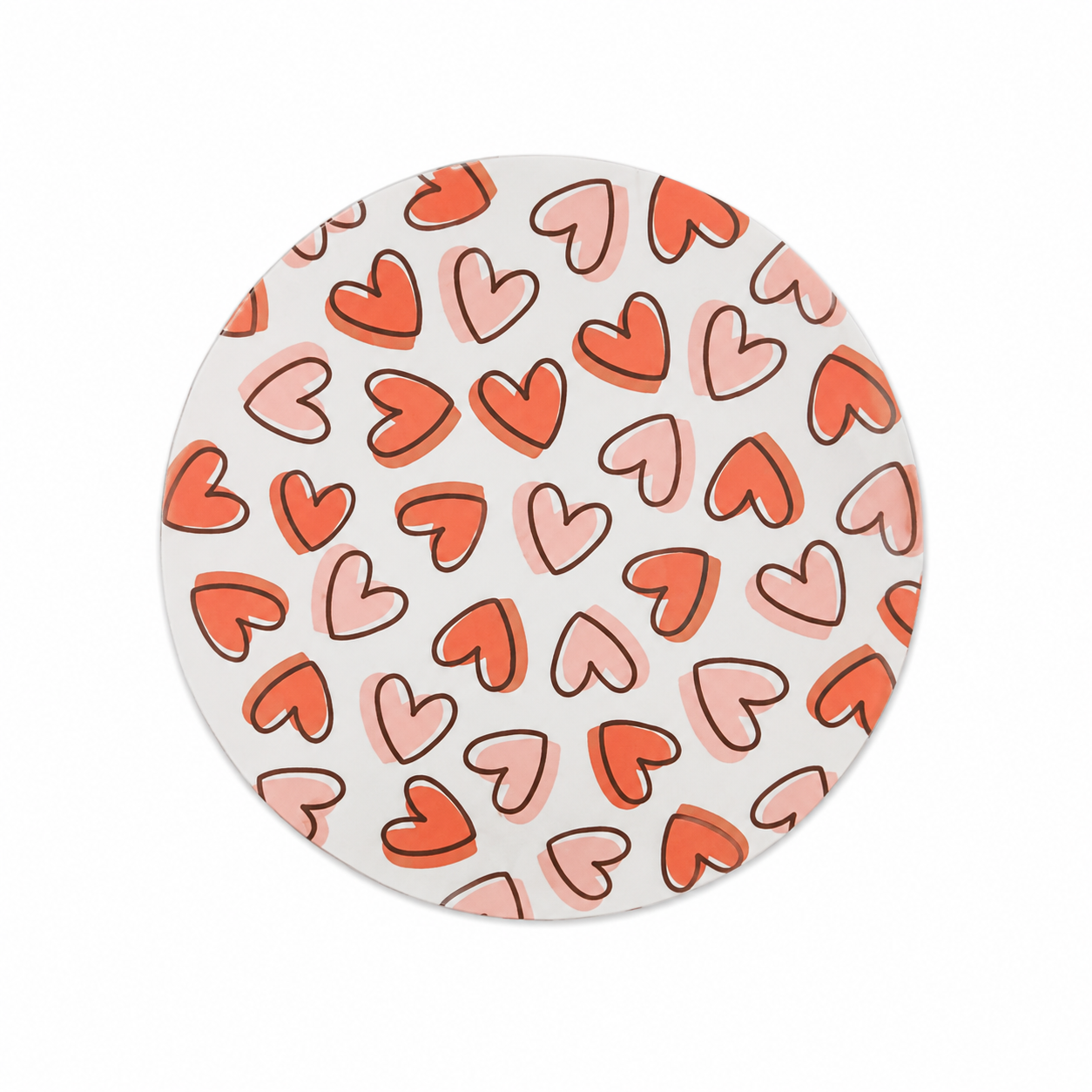 Pink Hearts | Hard Board Add-On - BadgeSmith