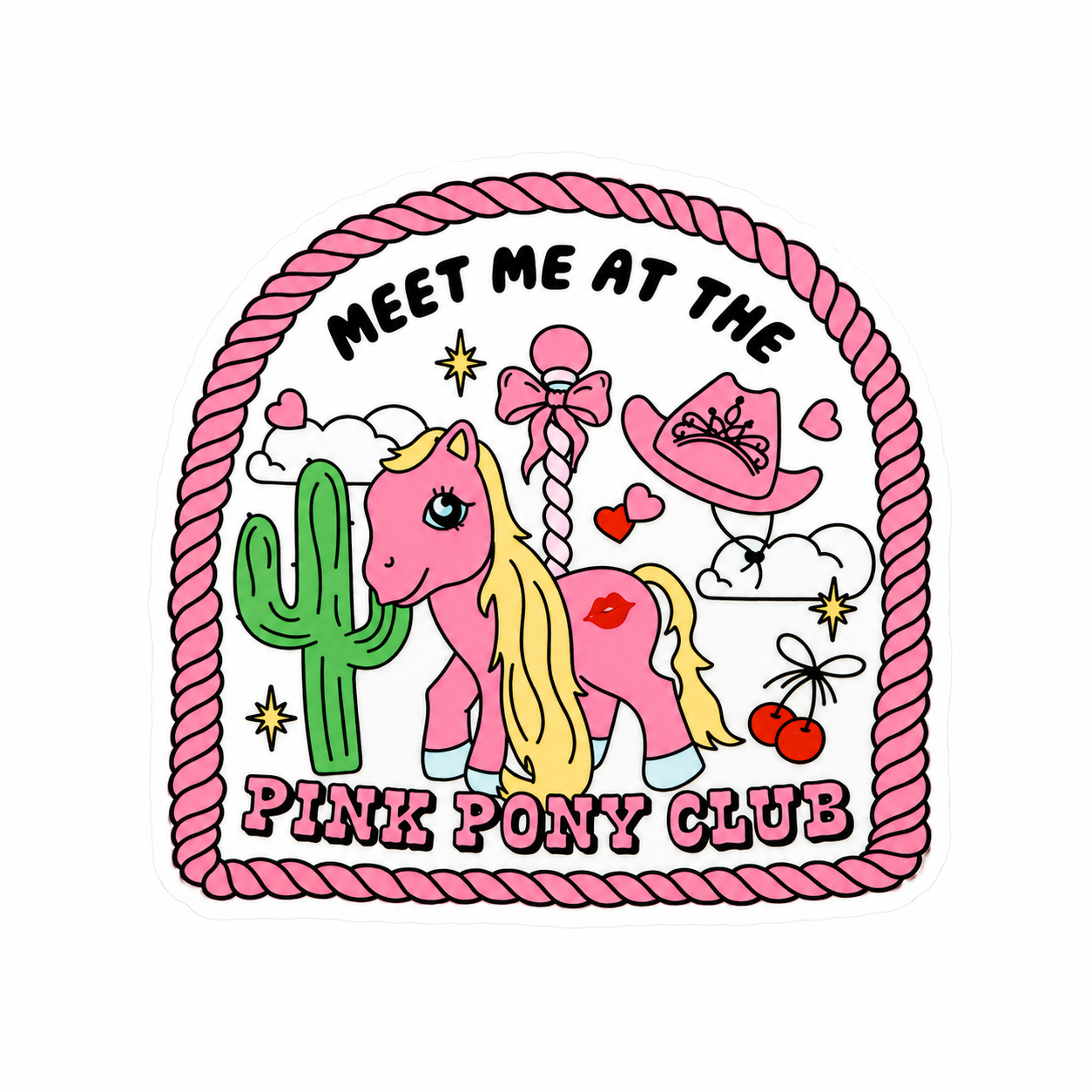 Pink Pony Club | Plastic Add-On - BadgeSmith