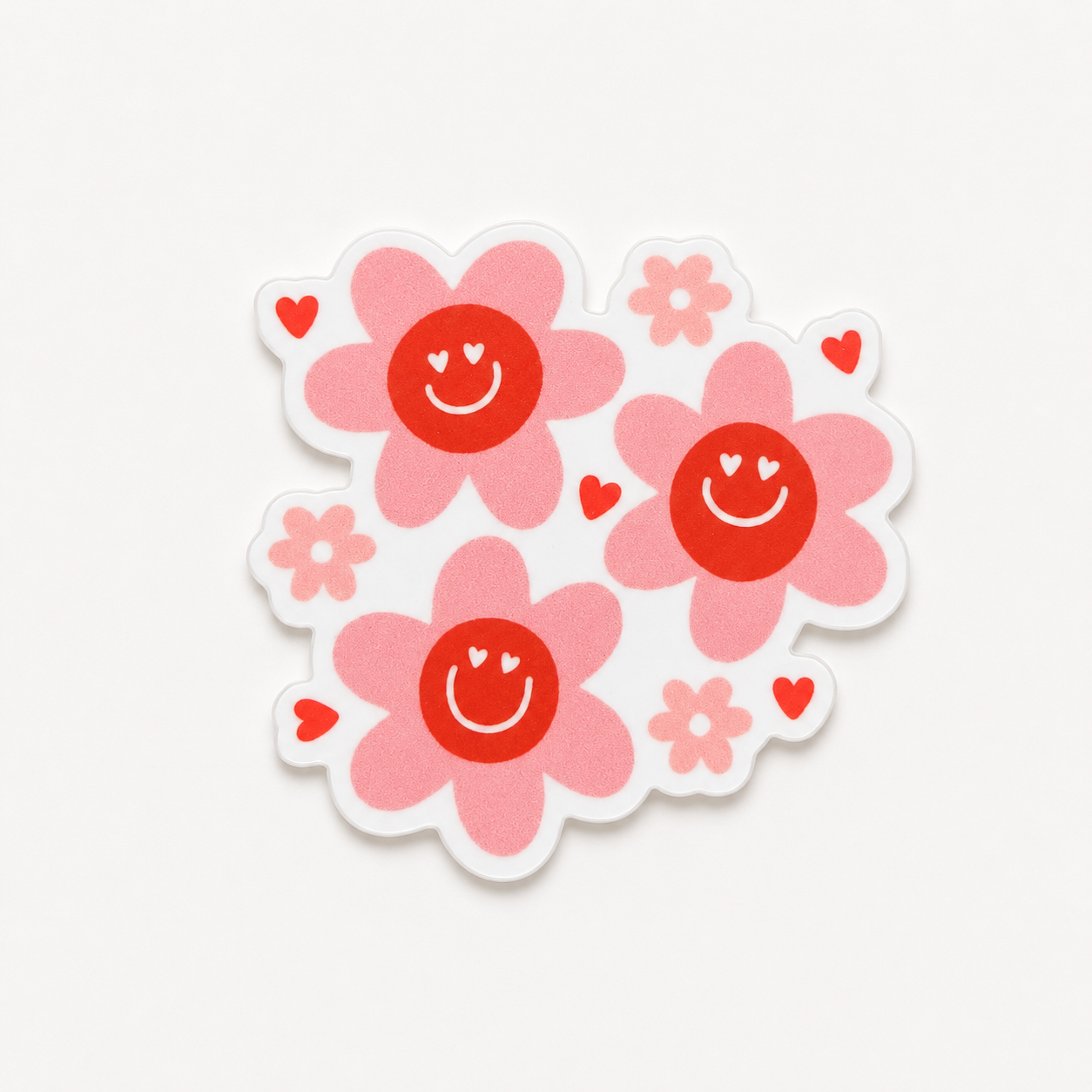 Flower Smile | Plastic Add-On - BadgeSmith