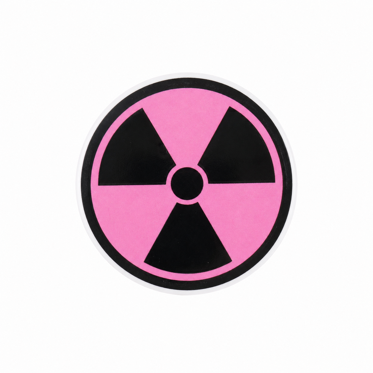 Pink XRay Radiation Sign | Plastic Add-On - BadgeSmith