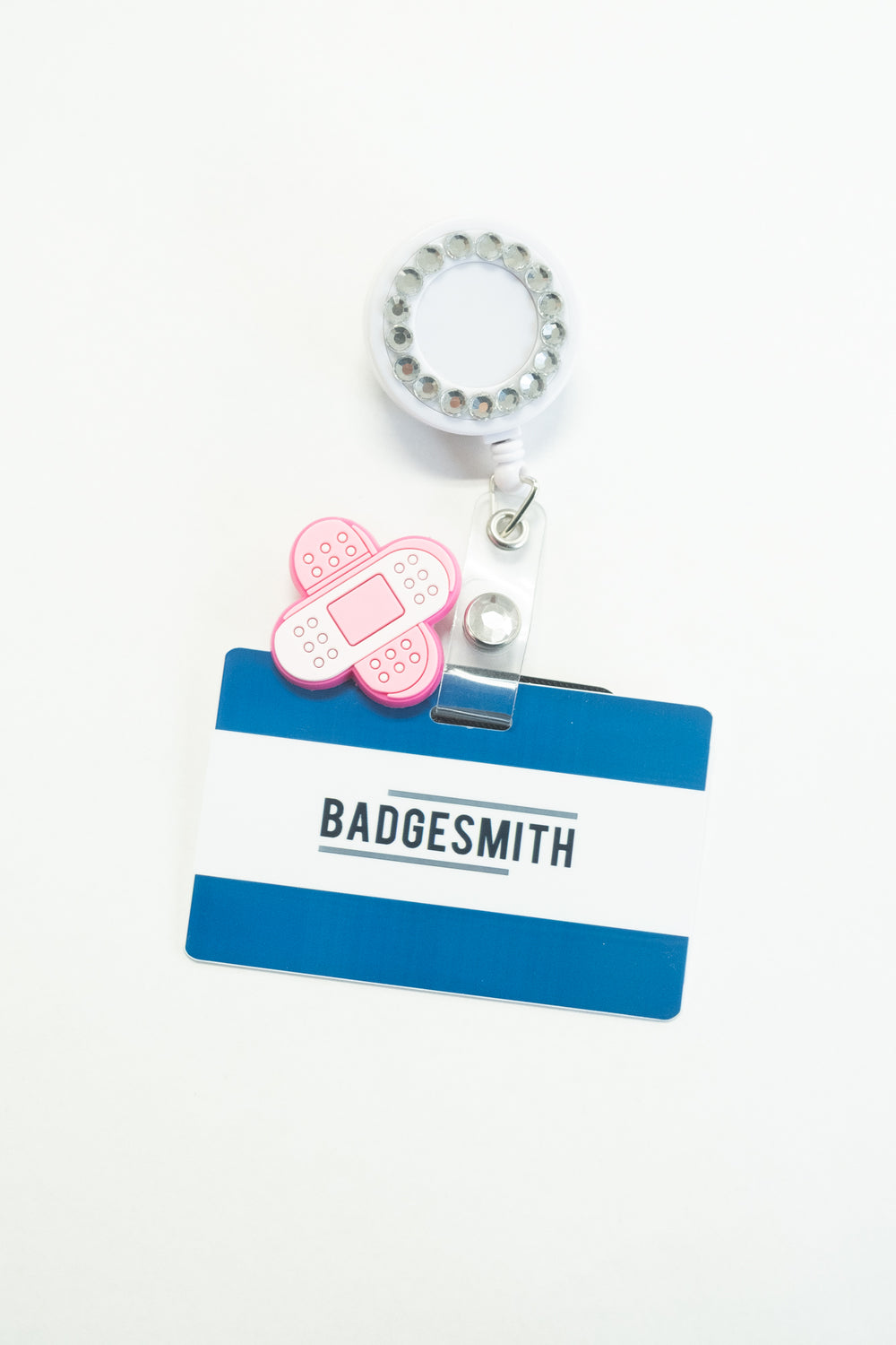 Pink Bandaid Badge Charm - BadgeSmith