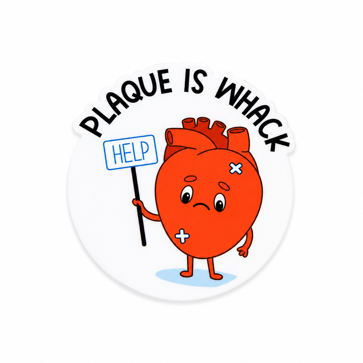 Plaque is Whack | Plastic Add-On - BadgeSmith