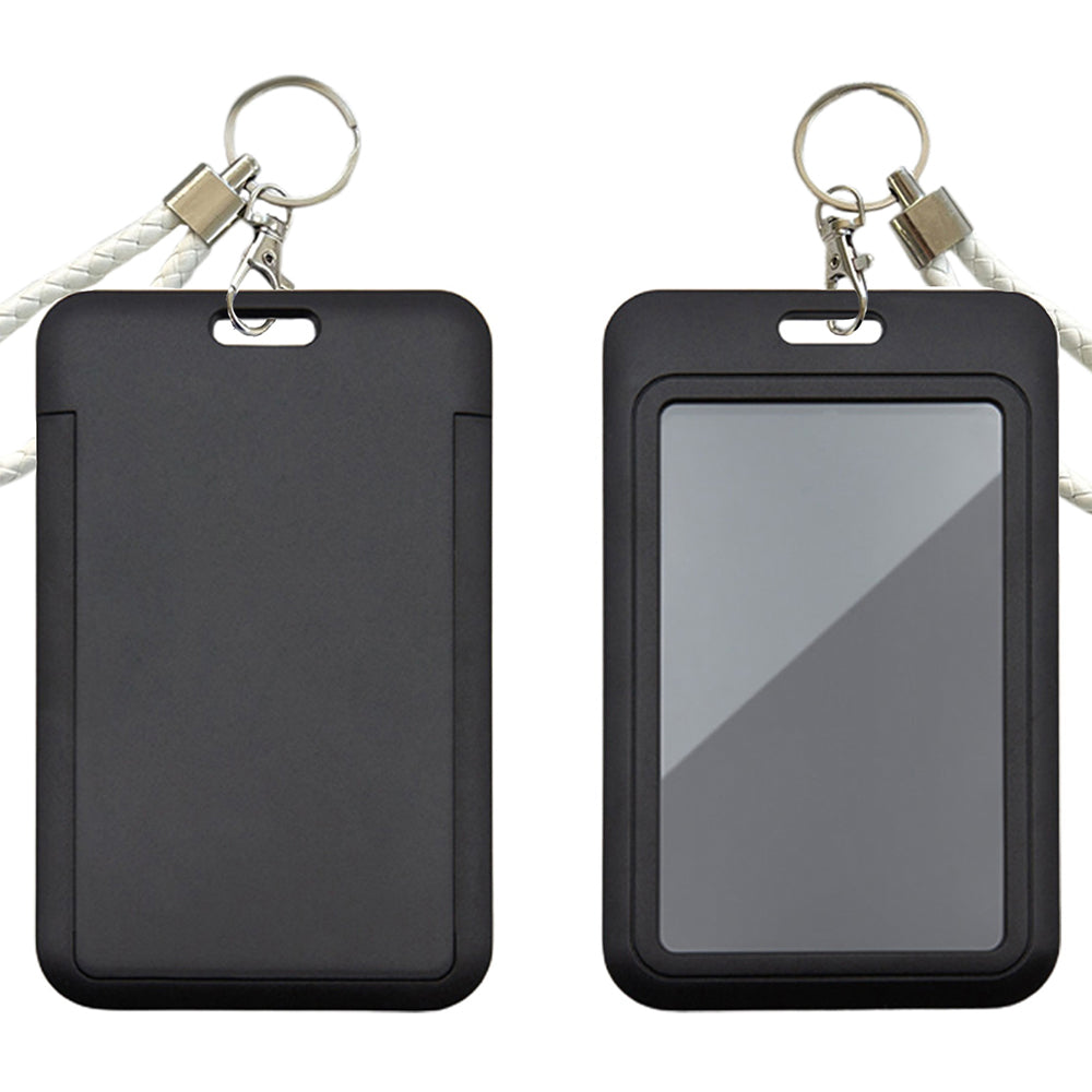 Plastic Badge Holder with Keychain - BadgeSmith