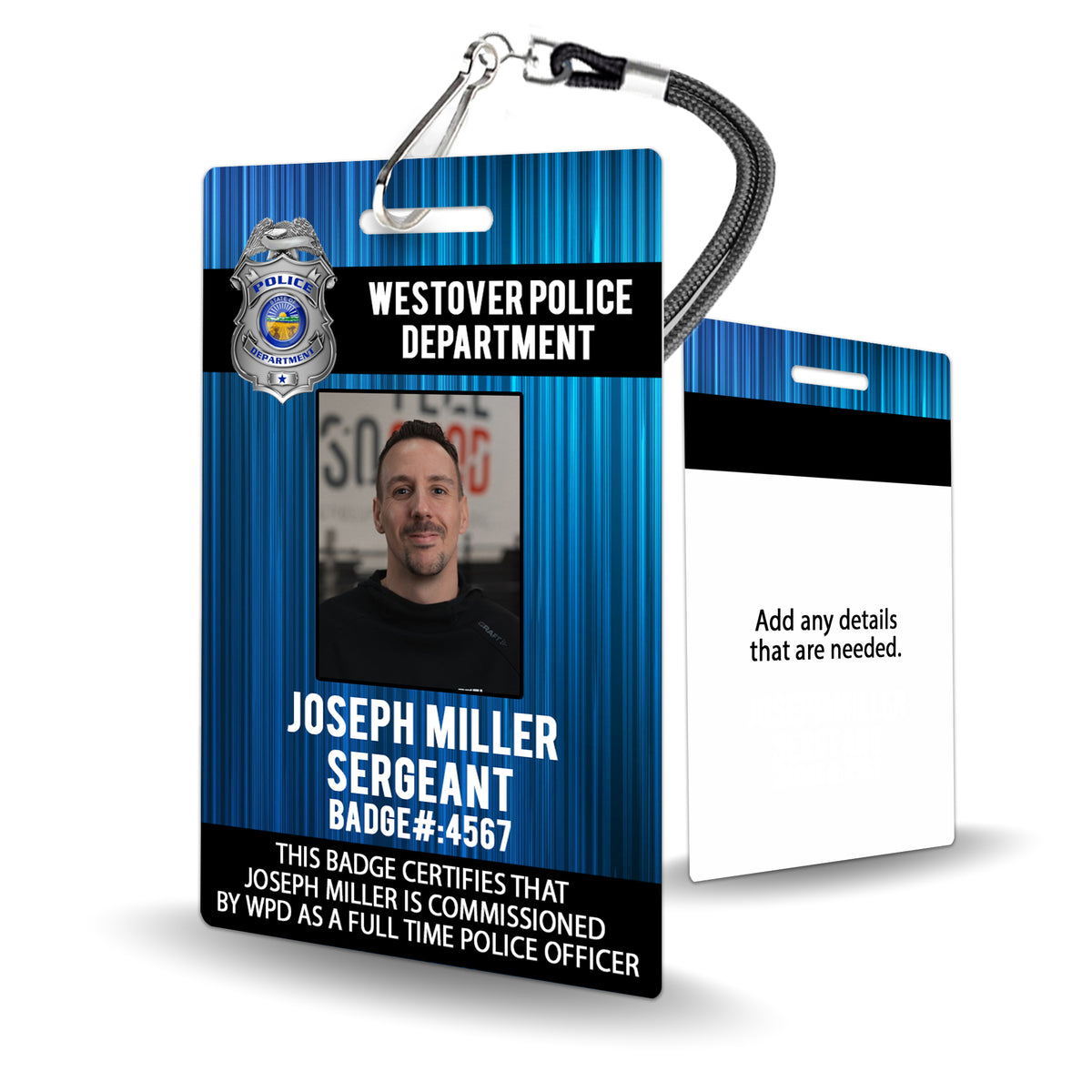 Police Officer Badge - Customizable Law Enforcement ID – BadgeSmith