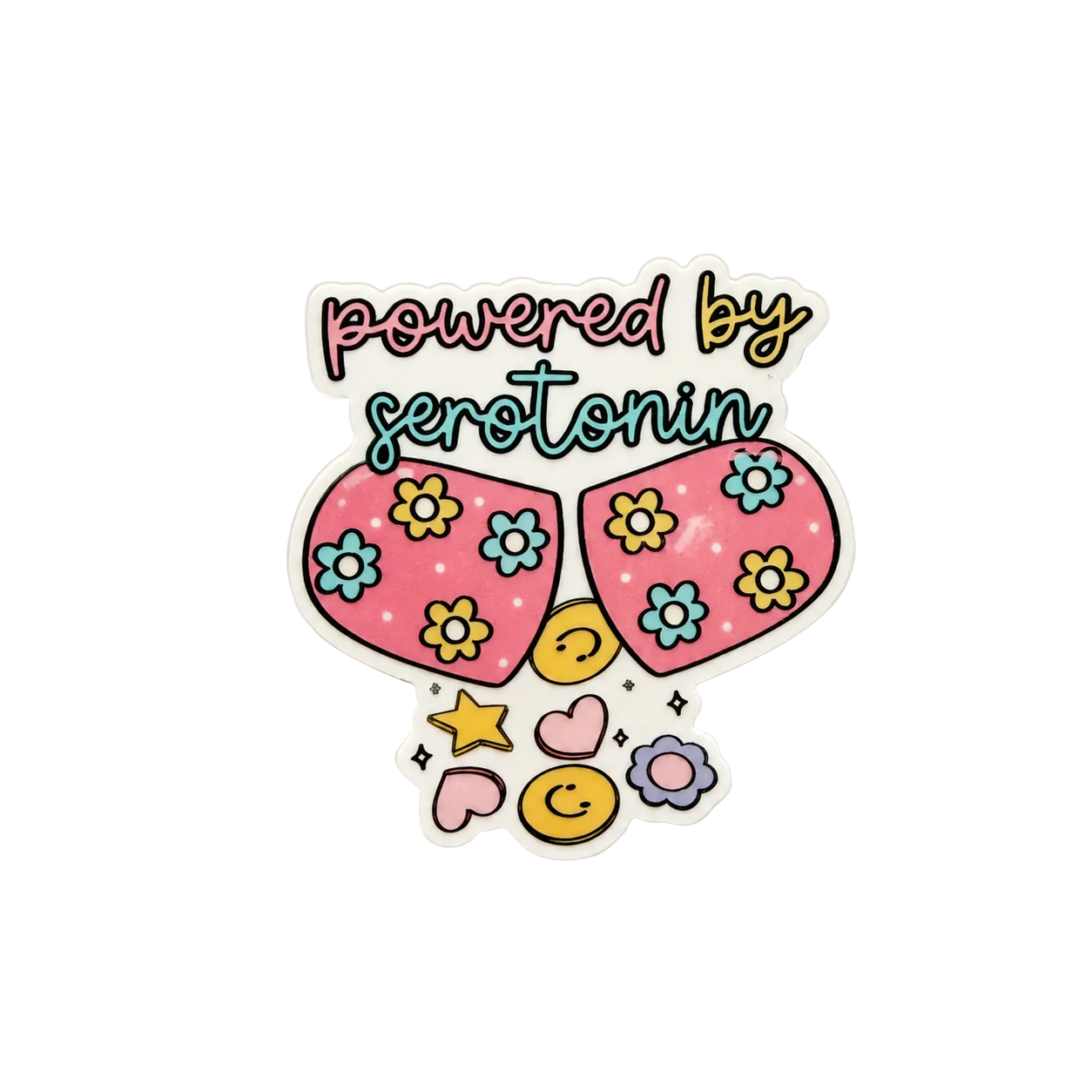 Powered By Serotonin | Plastic Add-On - BadgeSmith