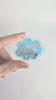 Sweet Dreams anesthesia plastic shaker add-on featuring anesthesia equipment and sleep-themed shaker elements for compatible interchangeable badge reel bases