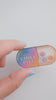 TAKE A CHILL PILL plastic shaker add-on with smiling shaker pieces inside a colorful capsule design