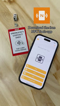Load and play video in Gallery viewer, NFC Medical Alert Autism Card - BadgeSmith
