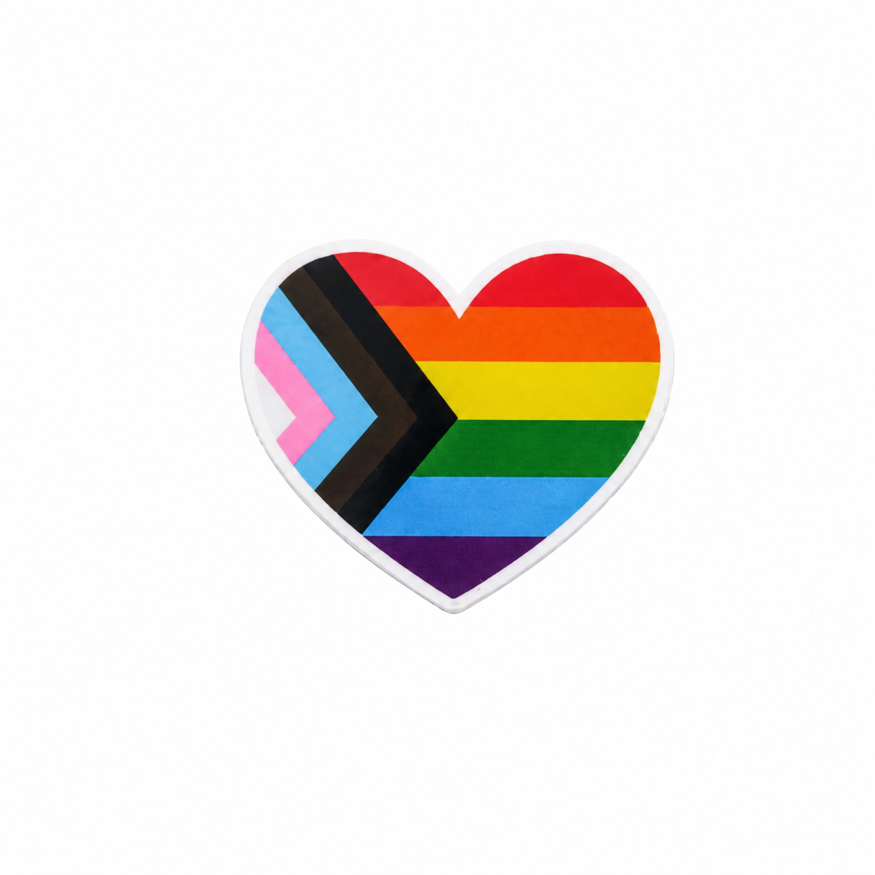 Pride Heart | Plastic Add-On - BadgeSmith