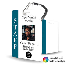 Load image into Gallery viewer, Production Staff Badge for Media and Broadcasting Custom - BadgeSmith
