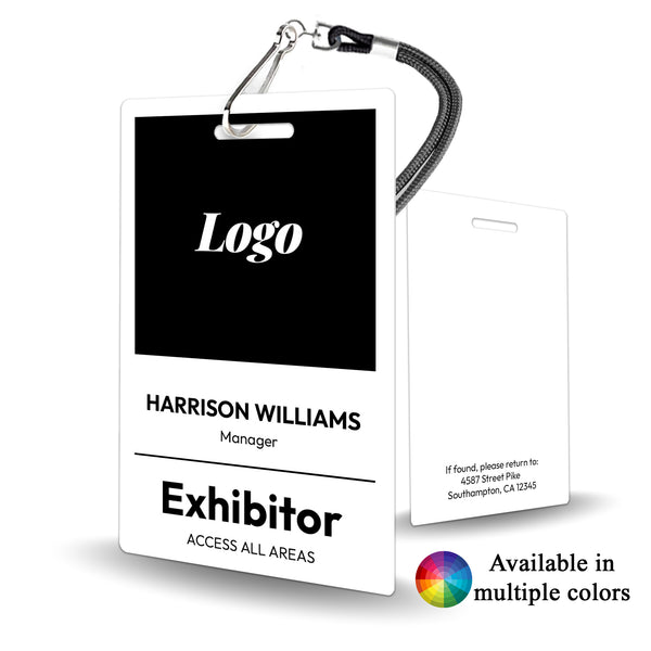 Professional Exhibitor Badge - Custom Design - BadgeSmith