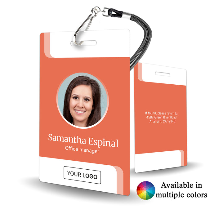 Professional ID Badge - Custom Design with Headshot - BadgeSmith