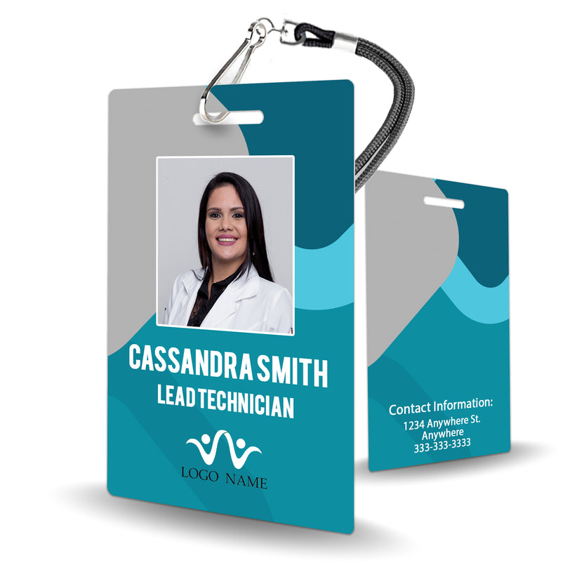 Professional ID Card with Photo Badge - Customizable Staff Identificat ...