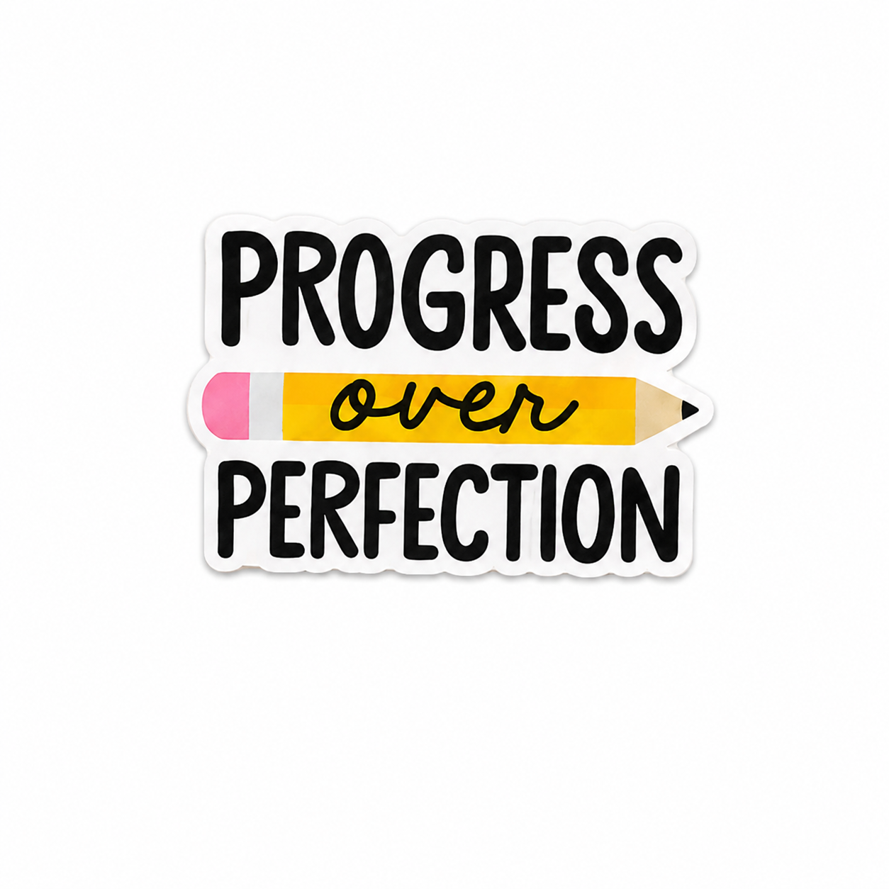 Progress Over Perfection | Badge Topper / CHARM COLLECTION - BadgeSmith