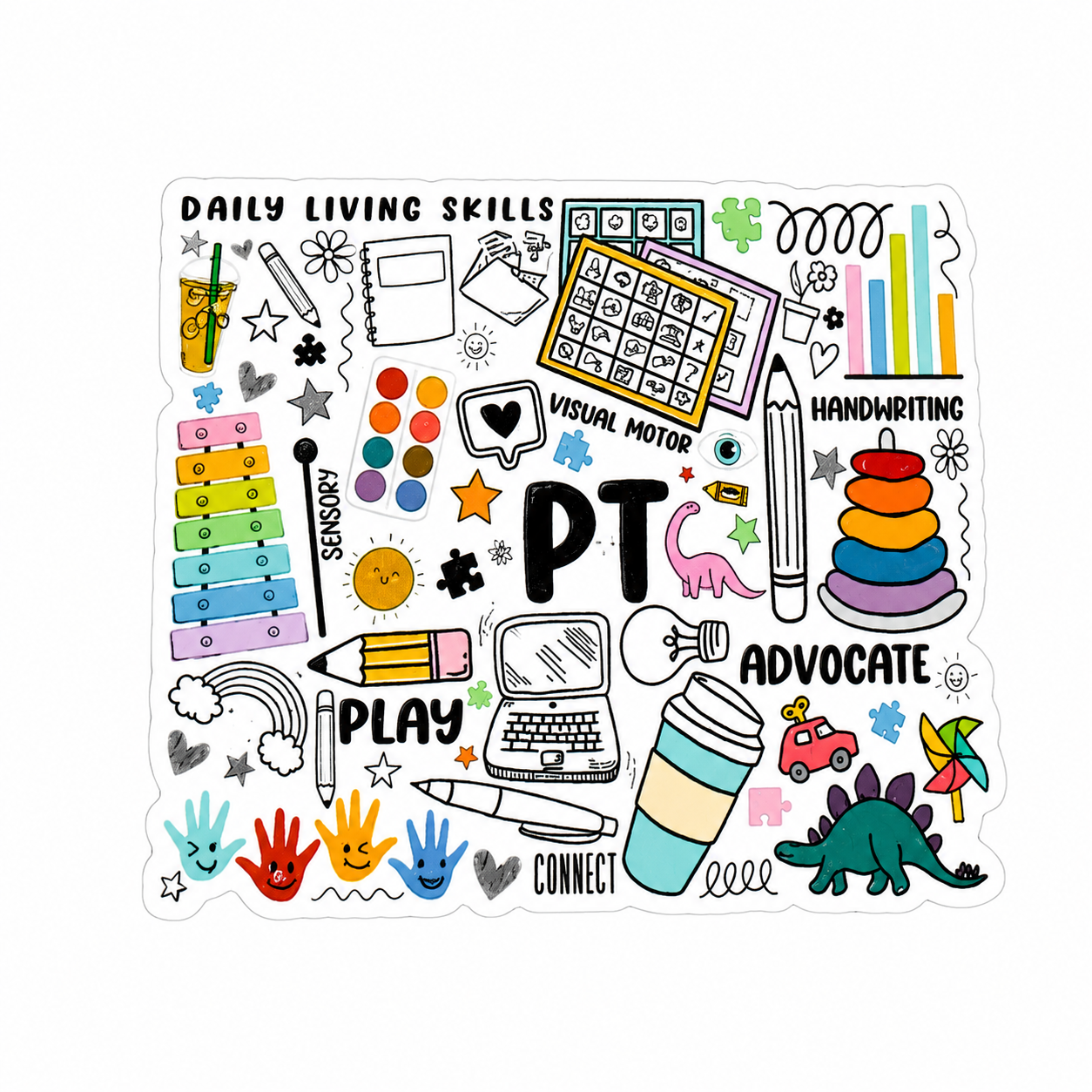 Physical Therapy | Plastic Add-On - BadgeSmith