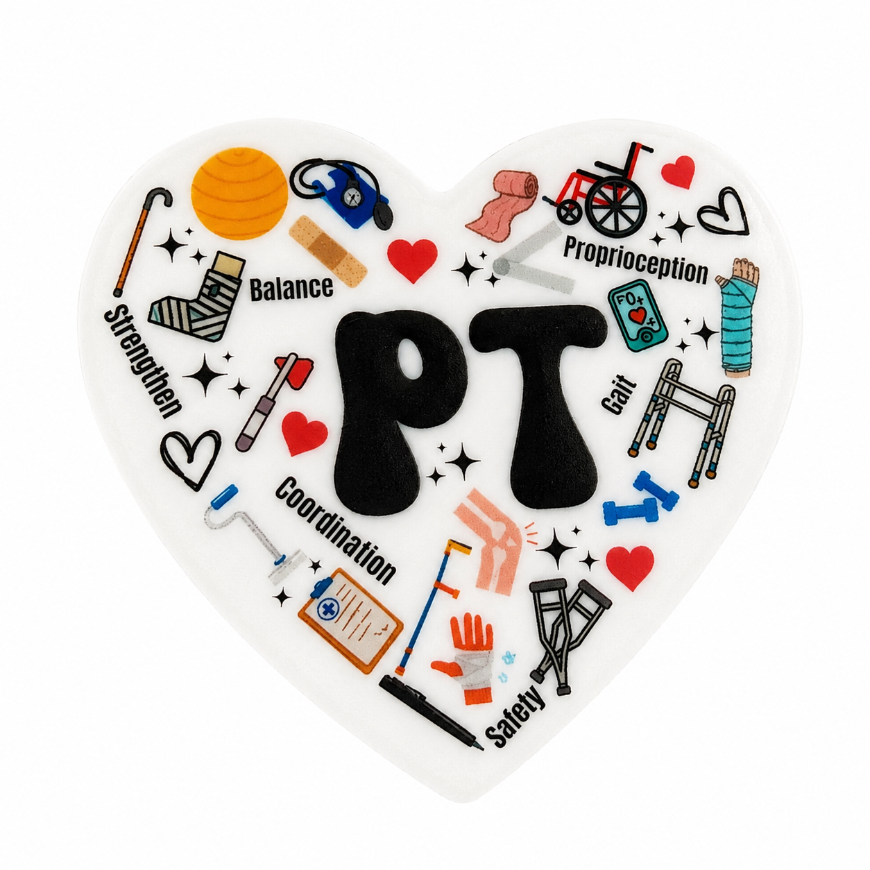 Physical Therapy - PT | Plastic Add-On - BadgeSmith