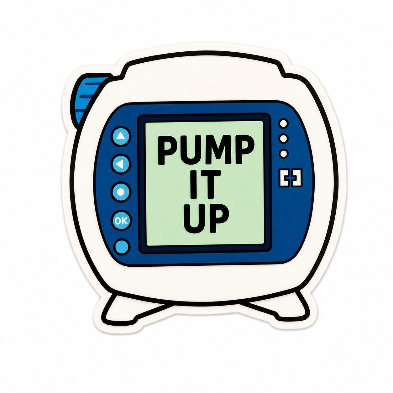 Pump It Up IV Pump | Plastic Add-On - BadgeSmith