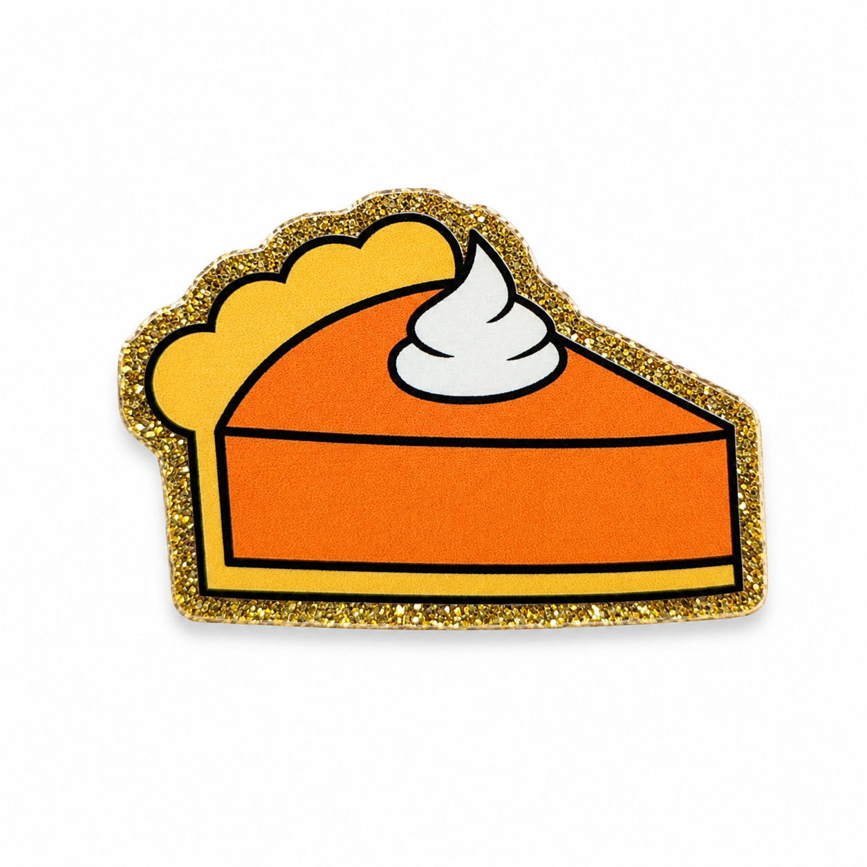 Pumpkin Pie Slice | Plastic Add-On - BadgeSmith