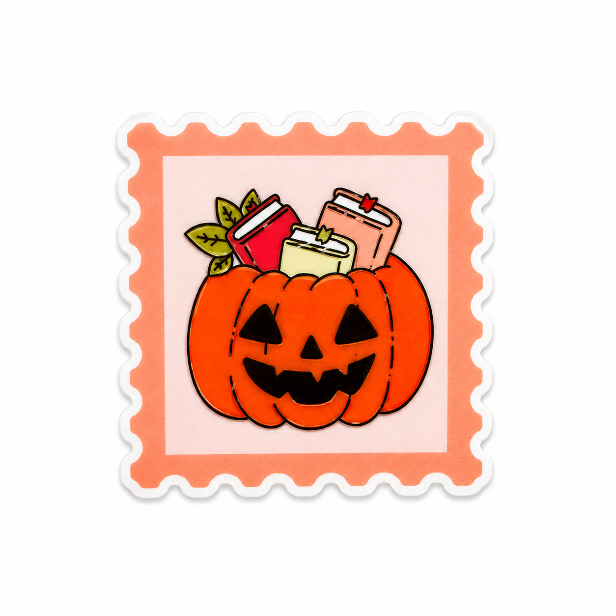 Pumpkin Stamp | Plastic Add-On - BadgeSmith