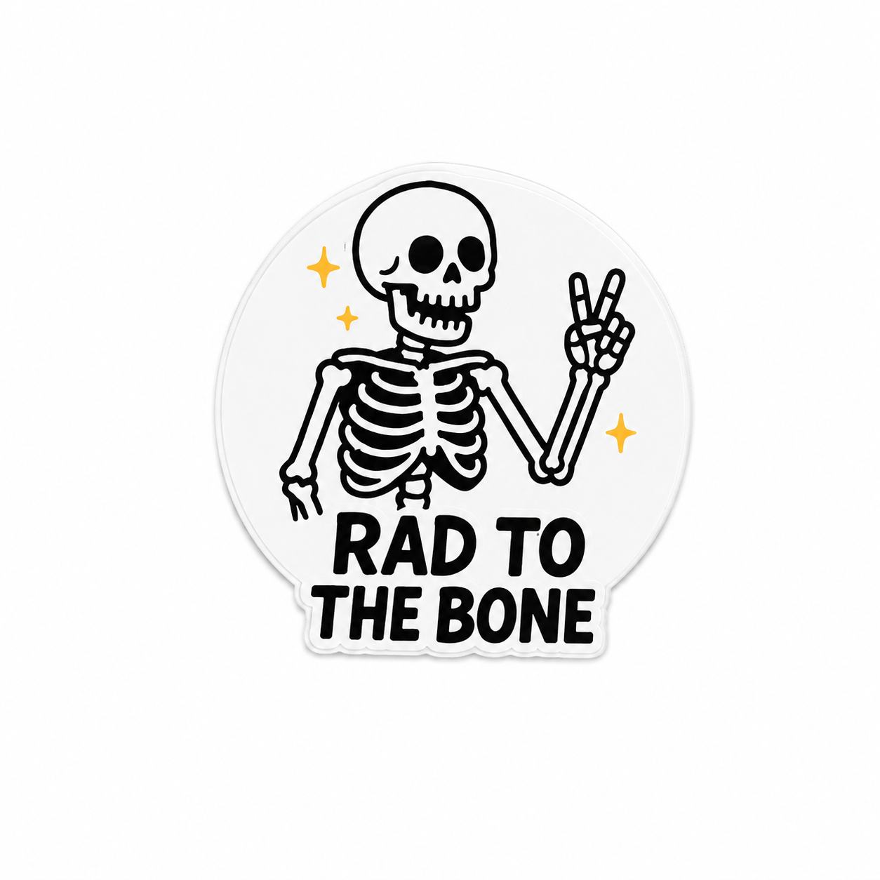 Rad to the Bone | Plastic Add-On - BadgeSmith