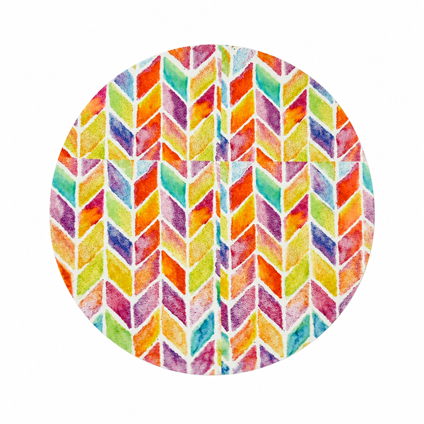 Rainbow Chevron | Hard Board Add-On - BadgeSmith