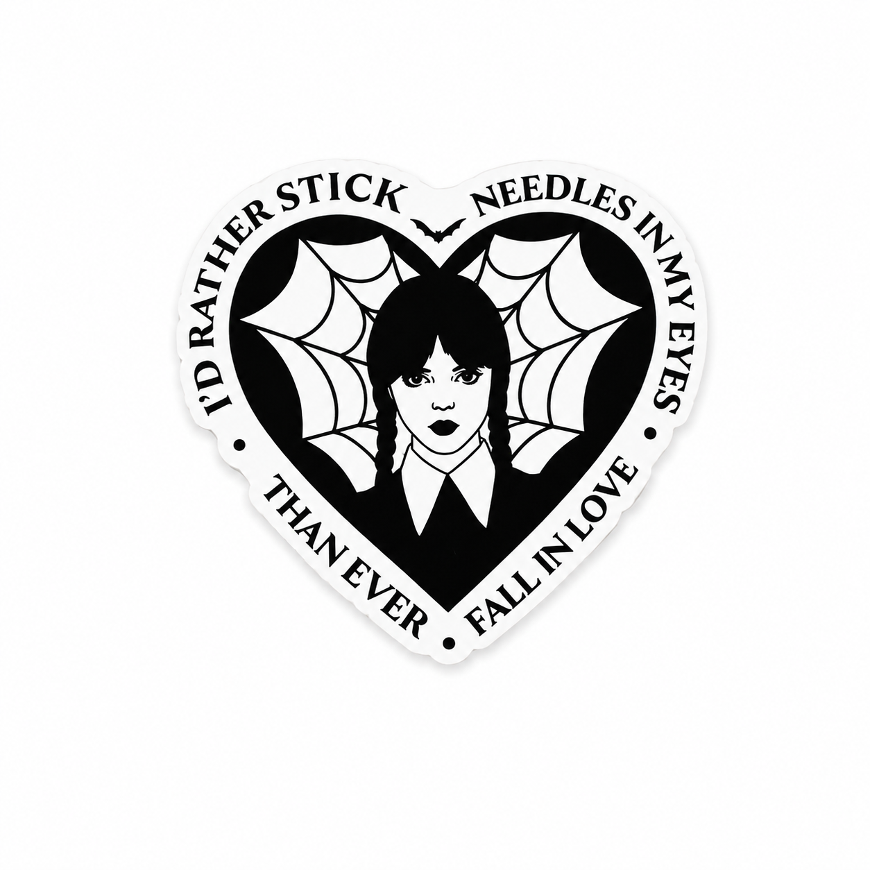 Rather Stick Needles in My Eyes | Plastic Add-On - BadgeSmith