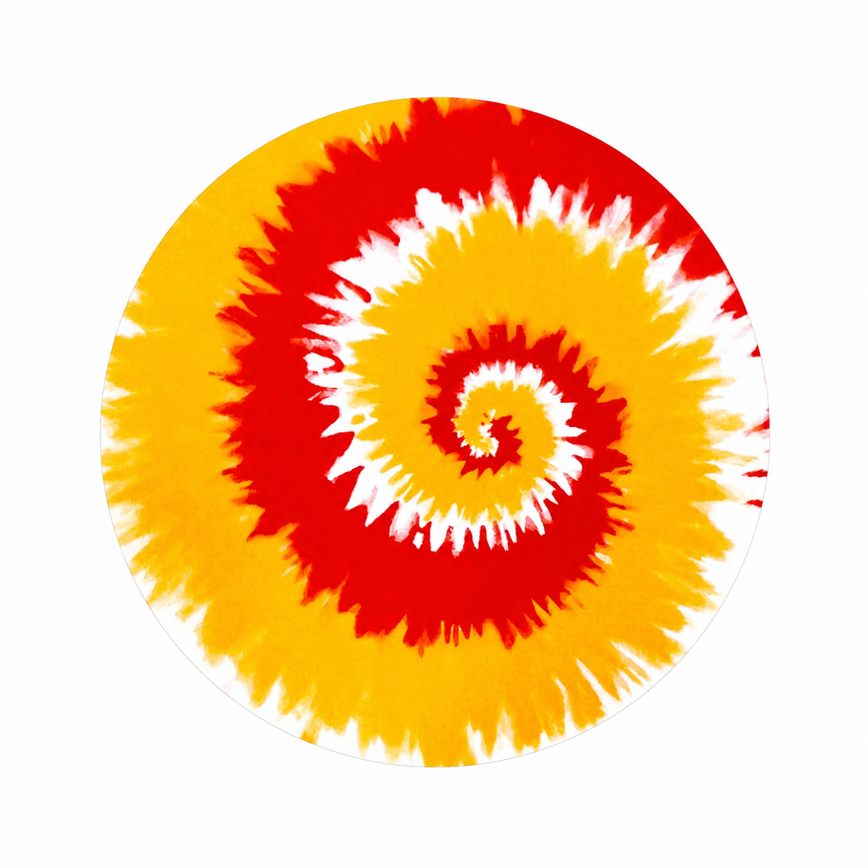 Red & Yellow Tie Dye | Hard Board Add-On - BadgeSmith