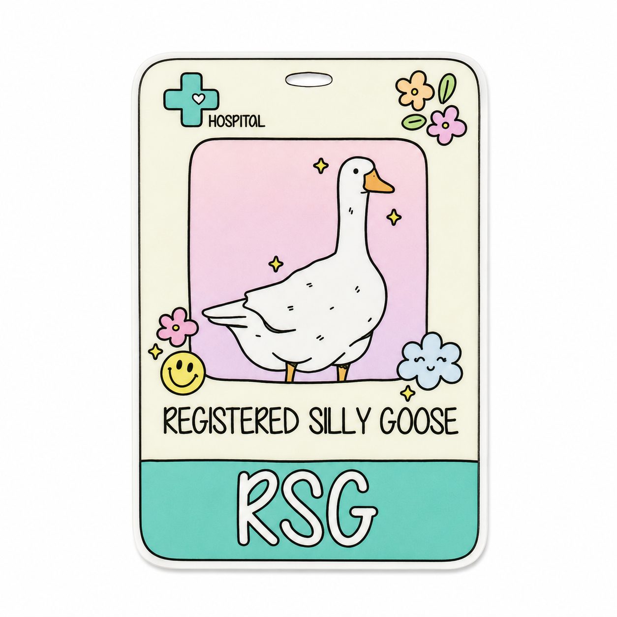 Registered Silly Goose | Plastic Add-On - BadgeSmith