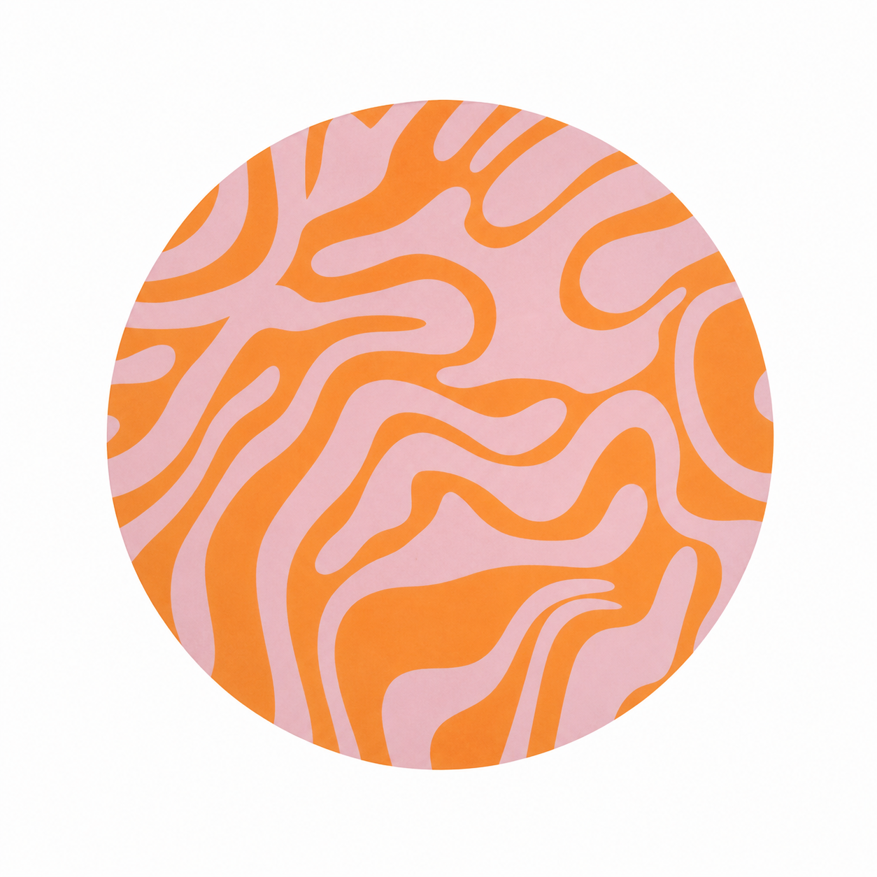 Retro Orange Abstract | Hard Board Add-On - BadgeSmith
